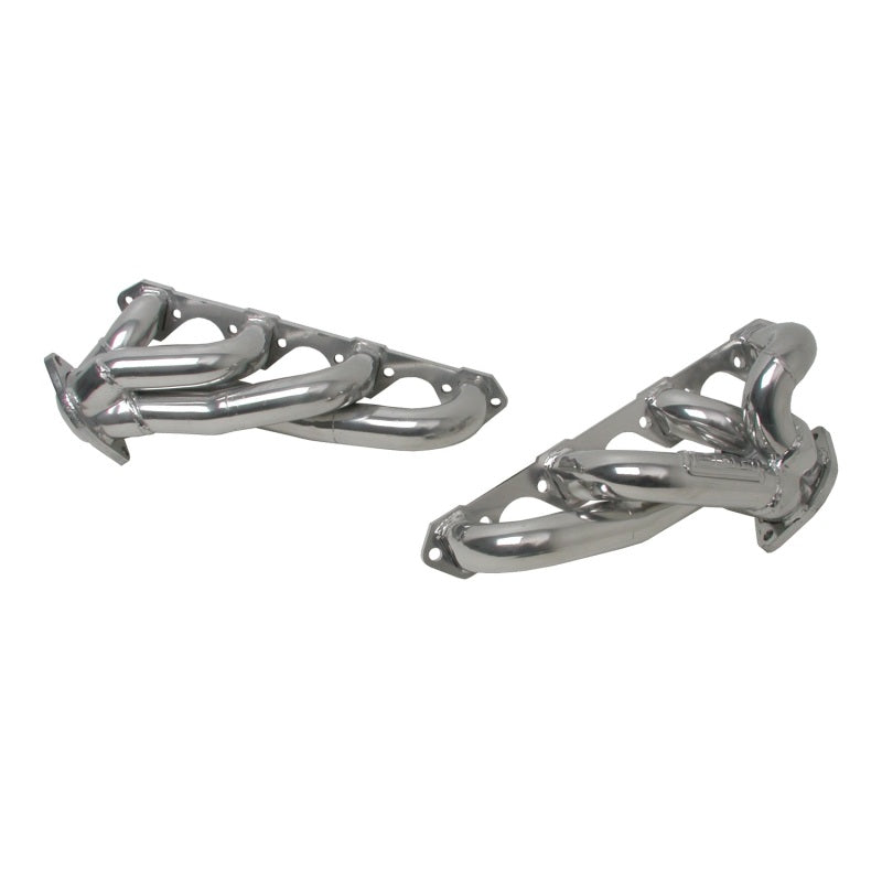 BBK 87-95 Ford F150 Truck 5.0 302 Shorty Unequal Length Exhaust Headers - 1-5/8 Silver Ceramic - AXOPROS