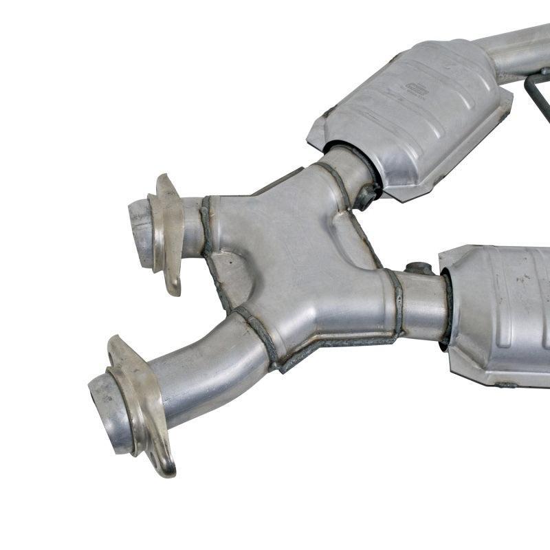 BBK 96-98 Mustang 4.6 GT High Flow X Pipe With Catalytic Converters - 2-1/2 BBK Catback AXOPROS