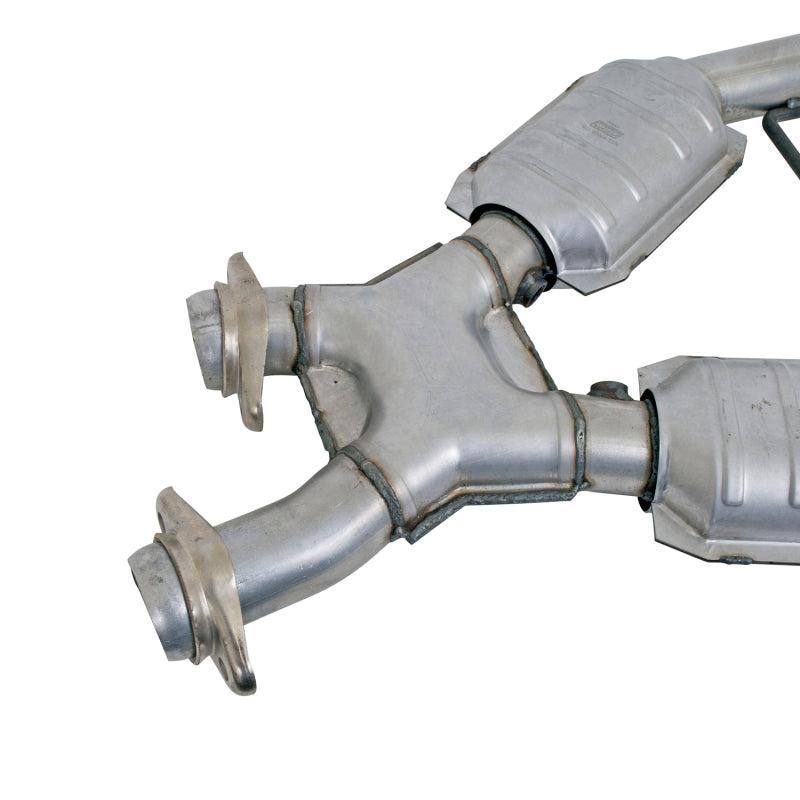 BBK 96-98 Mustang 4.6 GT High Flow X Pipe With Catalytic Converters - 2-1/2 BBK Catback AXOPROS