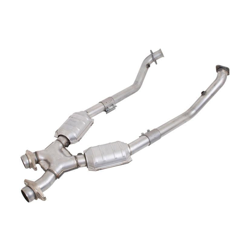 BBK 99-04 Mustang 4.6 GT / Cobra High Flow X Pipe With Catalytic Converters - 2-1/2 BBK Catback AXOPROS