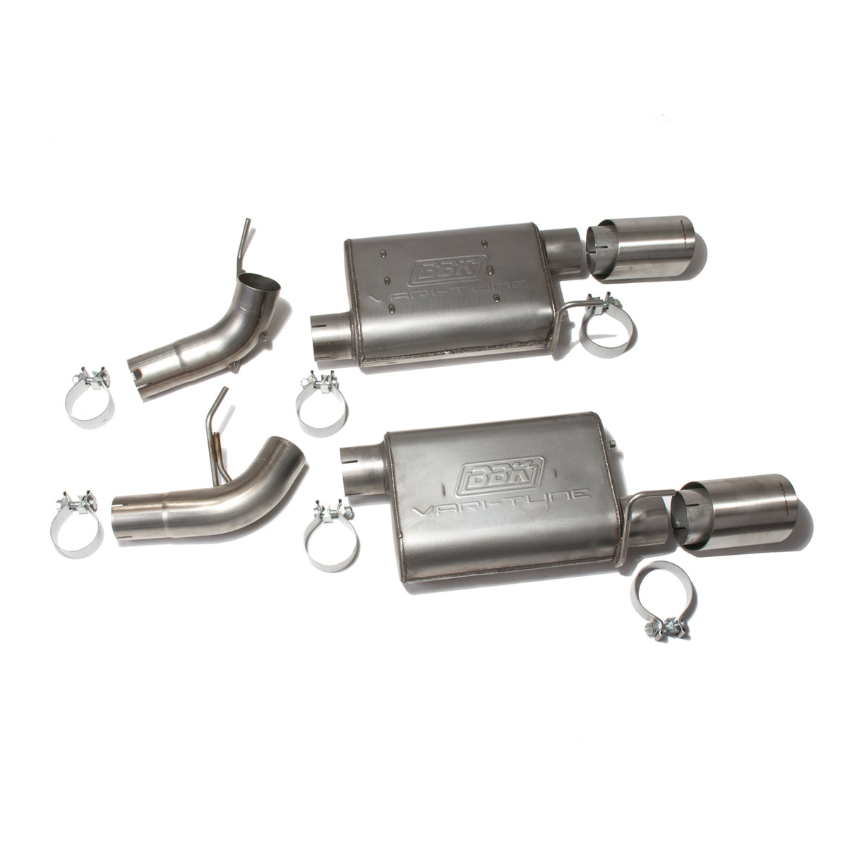 BBK MUSTANG GT 4.6L VARITUNE AXLE BACK EXHAUST KIT (STAINLESS) BBK Performance Parts Exhaust System Kit AXOPROS