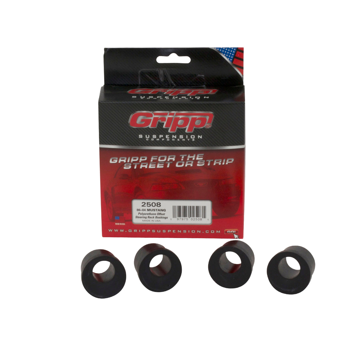 BBK MUSTANG OFFSET STEERING RACK POLYURETHANE BUSHING KIT BBK Performance Parts Steering Bushing Kit AXOPROS