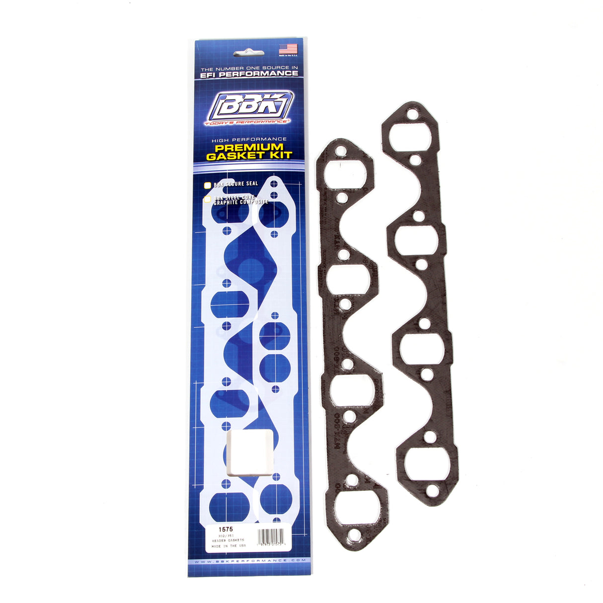 BBK PREMIUM HEADER GASKET SET - FORD 302/351 1-5/8 (2) BBK Performance Parts Exhaust Manifold Gasket Set  AXOPROS