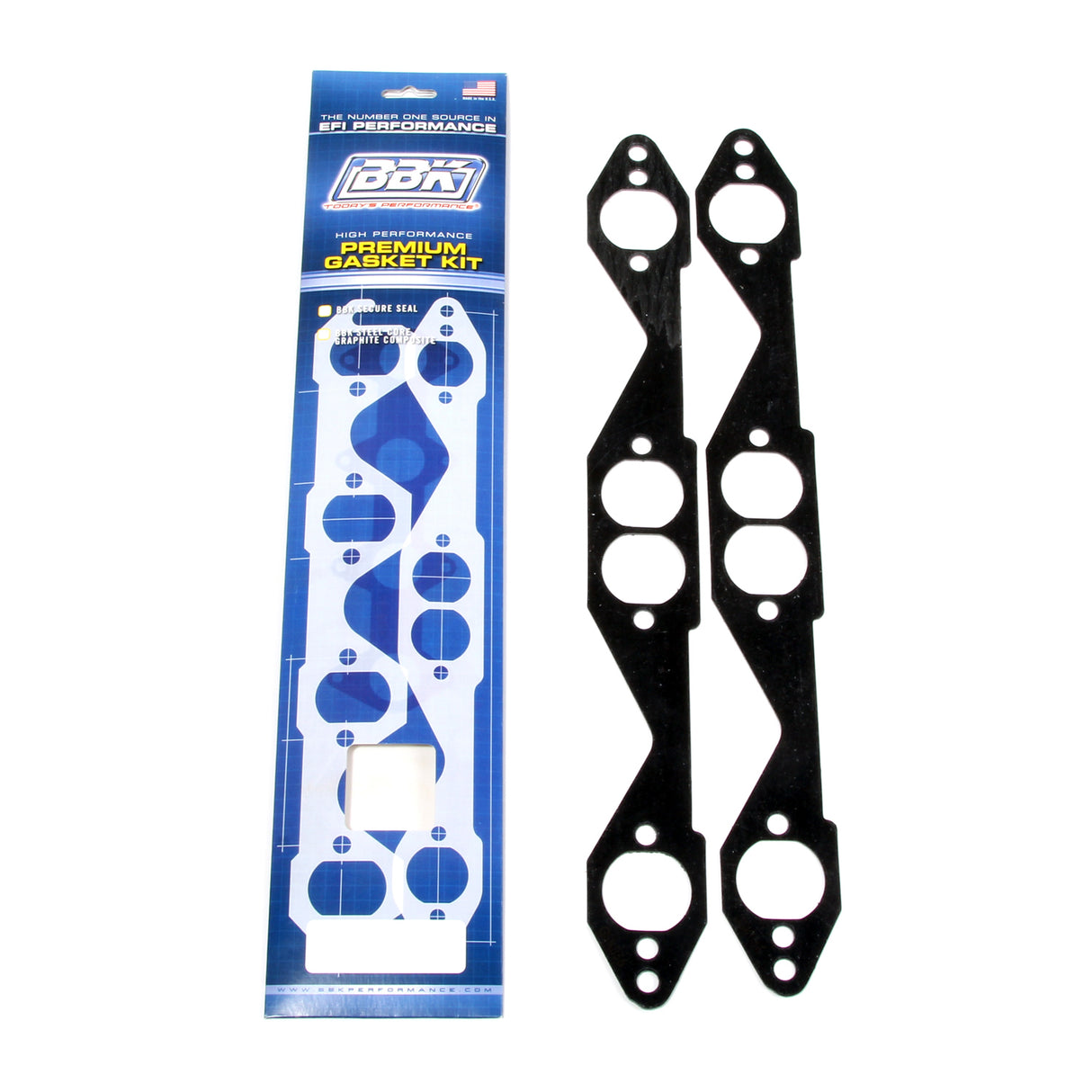 BBK PREMIUM HEADER GASKET SET - GM 305/350 1-5/8 (2) BBK Performance Parts Exhaust Manifold Gasket Set  AXOPROS