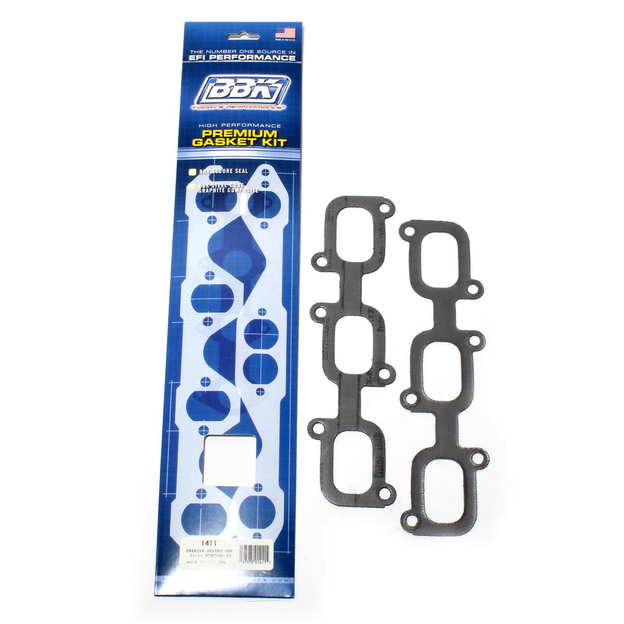 BBK PREMIUM HEADER GASKET SET- MUSTANG V6 3.7L  (PAIR) BBK Performance Parts Exhaust Manifold Gasket Set  AXOPROS