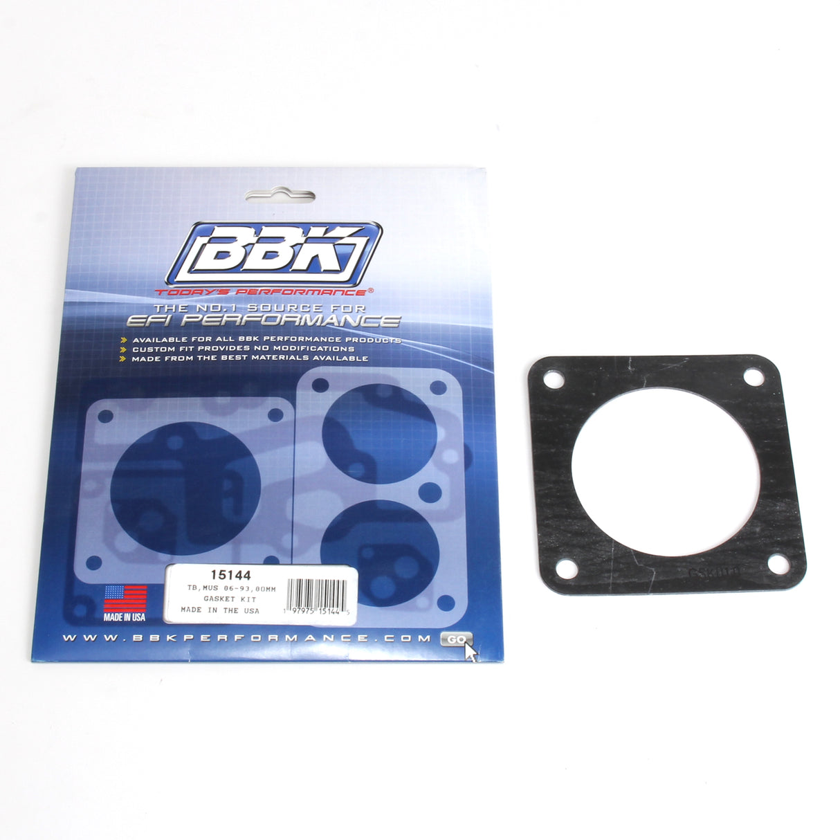 BBK THROTTLE BODY GASKET KIT- MUSTANG 5.0 80MM BBK Performance Parts Fuel Injection Throttle Body Mounting Gasket  AXOPROS