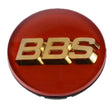 BBS Center Cap 70.6mm Red/Gold (3-tab) (56.24.073) BBS Wheel Center Caps  AXOPROS