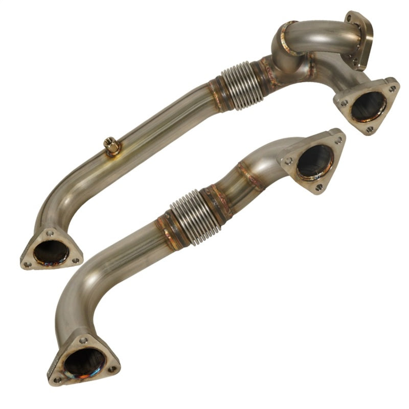 BD Diesel 08-10 Ford F-250/F-350/F-450/F-550 Powerstroke 6.4L Up Pipes Kit w/Manifold Set BD Diesel Connecting Pipes AXOPROS
