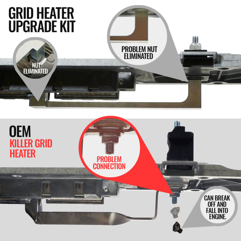 BD Diesel 11-24 Dodge (Ram) 2500/3500 6.7L Cummins Killer Grid Heater Upgrade Kit BD Diesel Fuel Heaters  AXOPROS