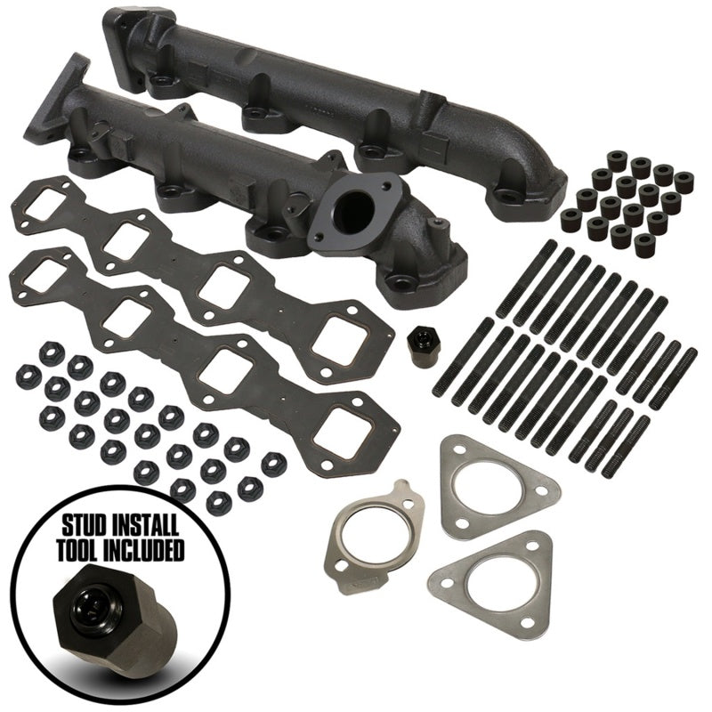 BD Diesel Exhaust Manifold Kit - Ford 2011-2014 F250/F350/F450/F550 6.7L PowerStroke BD Diesel Headers & Manifolds AXOPROS
