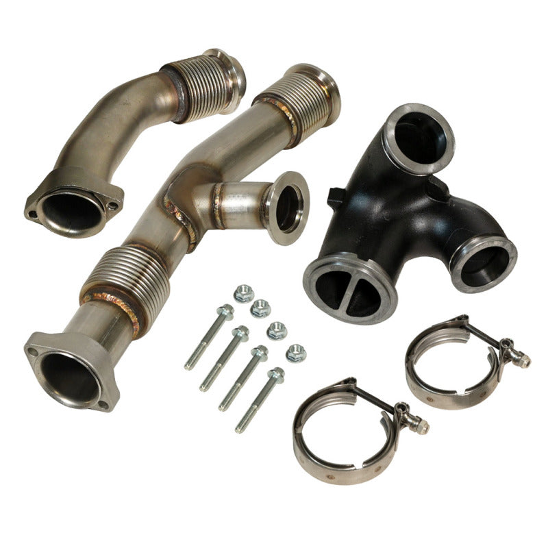 BD Diesel UpPipe Kit - Ford 03-04.5 6.0L Powerstroke w/EGR Connector BD Diesel Connecting Pipes  AXOPROS