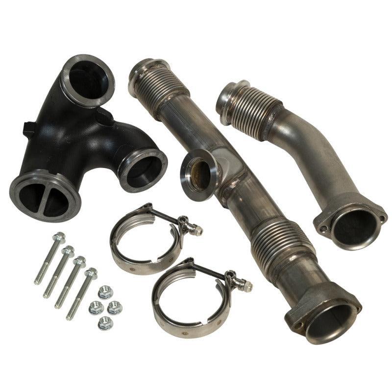 BD Diesel UpPipe Kit - Ford 2004.5-2007 6.0L Powerstroke w/EGR Connector BD Diesel Connecting Pipes AXOPROS