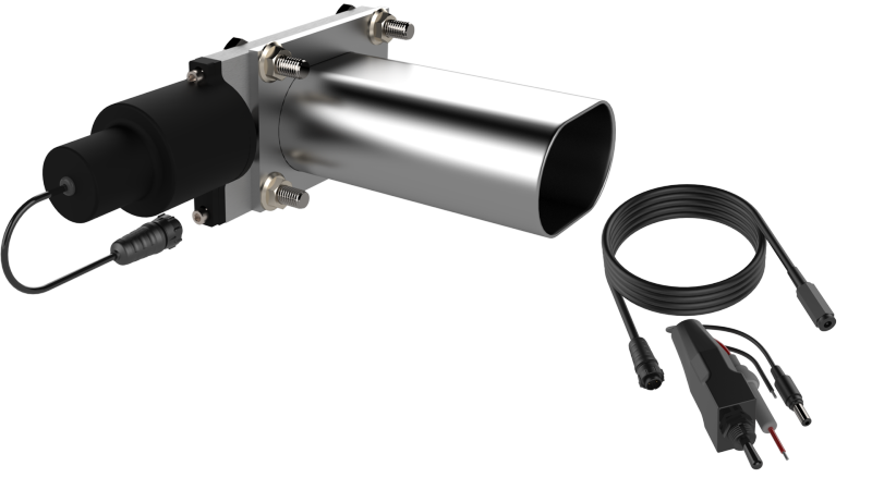 QTP Bolt-On QTEC Low Profile Oval Electric Cutout Valve QTP Exhaust Cutouts  AXOPROS