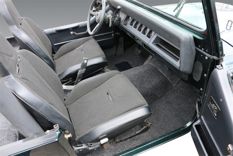 BedRug 76-95 Jeep CJ-7/YJ Front Kit 8pc Floor Kit (Incl Heat Shields) BedRug Bed Liners AXOPROS