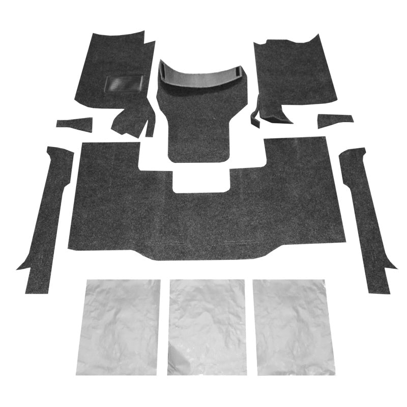 BedRug 76-95 Jeep CJ-7/YJ Front Kit 8pc Floor Kit (Incl Heat Shields) BedRug Bed Liners AXOPROS