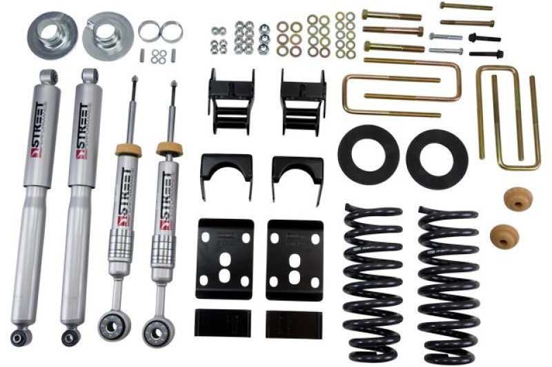 Belltech Lowering Kit 09-13 Ford F150 Ext Cab Short Bed 2WD 2in or 3in F/4in Rear w/ Shocks Belltech Lowering Kits AXOPROS