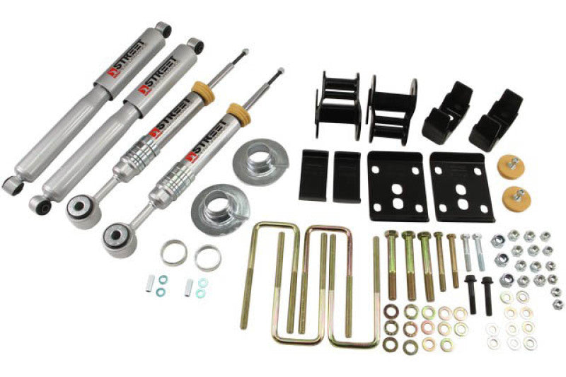Belltech Lowering Kit 09-13 Ford F150 Ext Cab/Quad Cab Short Bed 2WD 2in or 3in F/4in Rear w/ Shocks Belltech Lowering Kits AXOPROS