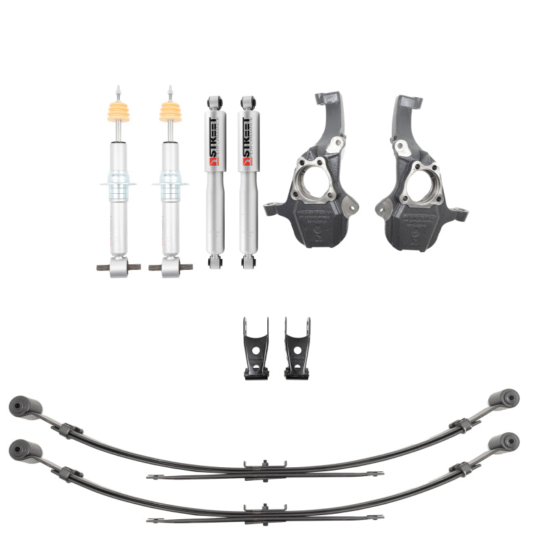Belltech LOWERING KIT 2019+ GM Silverado/Sierra 1500 2WD/4WD -2-4in F / -4in R w/ Street Perf Shocks Belltech Lowering Kits  AXOPROS