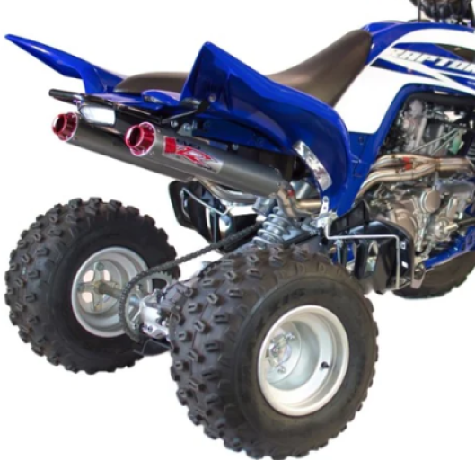 Big Gun 15-23 Yamaha RAPTOR 700 EVO R Series Dual Full Syst Exhaust Big Gun Powersports Exhausts AXOPROS