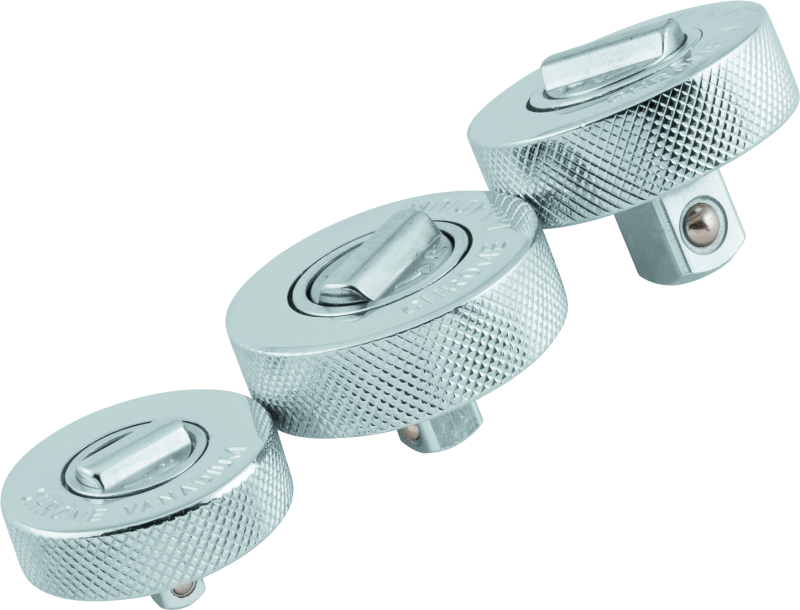 BikeMaster 3-pc Palm Rachet Set - 1/4in Drive / 3/8in Drive / 1/2in Drives BikeMaster Tools AXOPROS