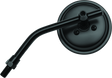 BikeMaster 3in Adjustable Round Mirror 10mm - Each - Black BikeMaster Side Mirrors  AXOPROS