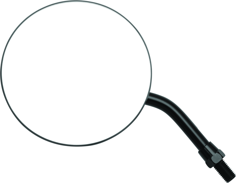 BikeMaster 4in Adjustable Round Mirror 10mm - Each - Black BikeMaster Side Mirrors  AXOPROS