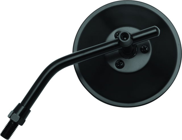 BikeMaster 4in Adjustable Round Mirror 10mm - Each - Black BikeMaster Side Mirrors  AXOPROS