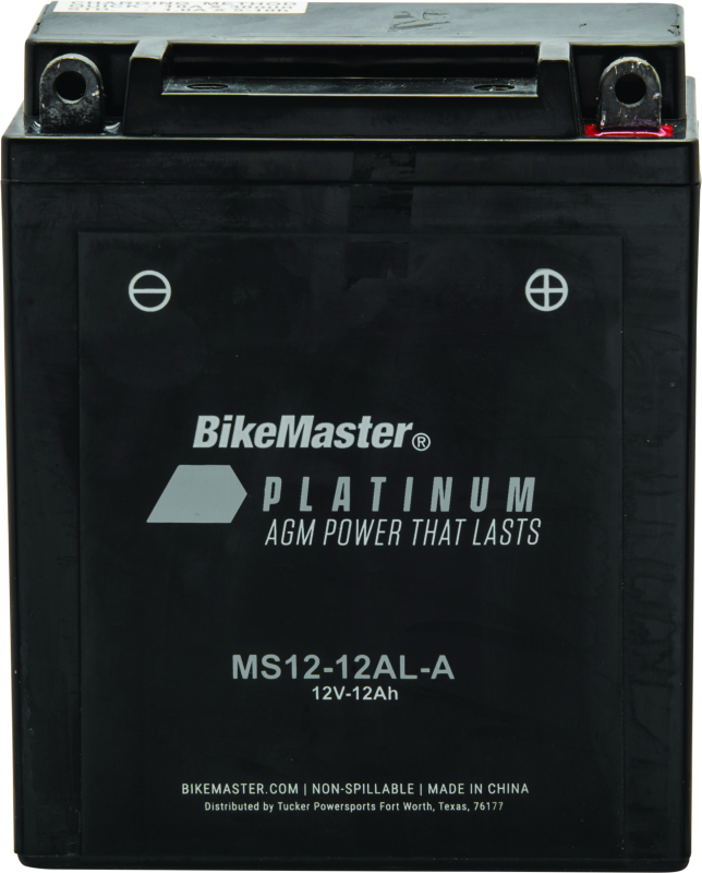 BikeMaster AGM Battery - MS12-12AL-A BikeMaster Batteries AXOPROS