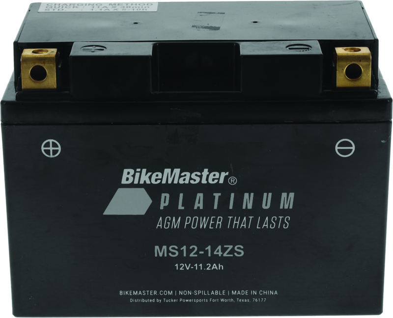 BikeMaster AGM Battery - MS12-14ZS BikeMaster Batteries AXOPROS