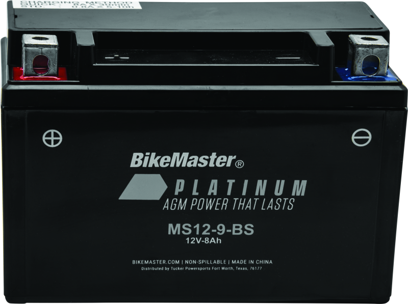 BikeMaster AGM Battery - MS12-9-BS BikeMaster Batteries AXOPROS