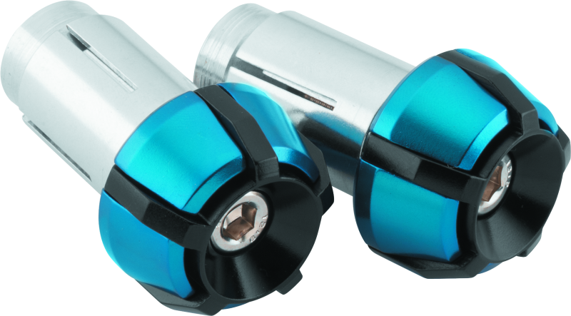BikeMaster Anti-Vibration Bar Ends - Black/Blue BikeMaster Handlebars AXOPROS