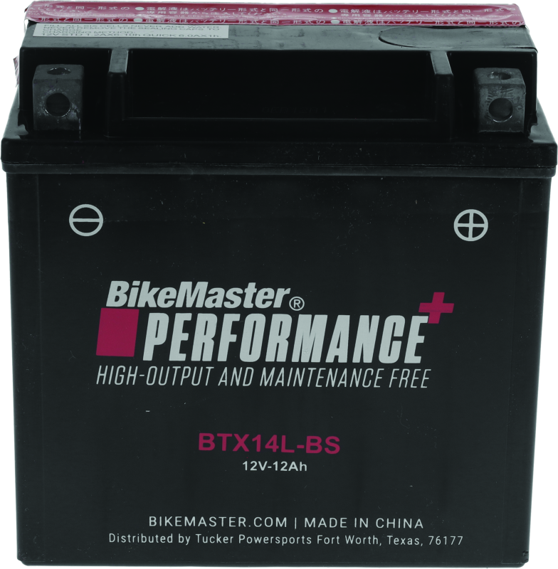 BikeMaster BTX14L-BS Battery BikeMaster Batteries AXOPROS