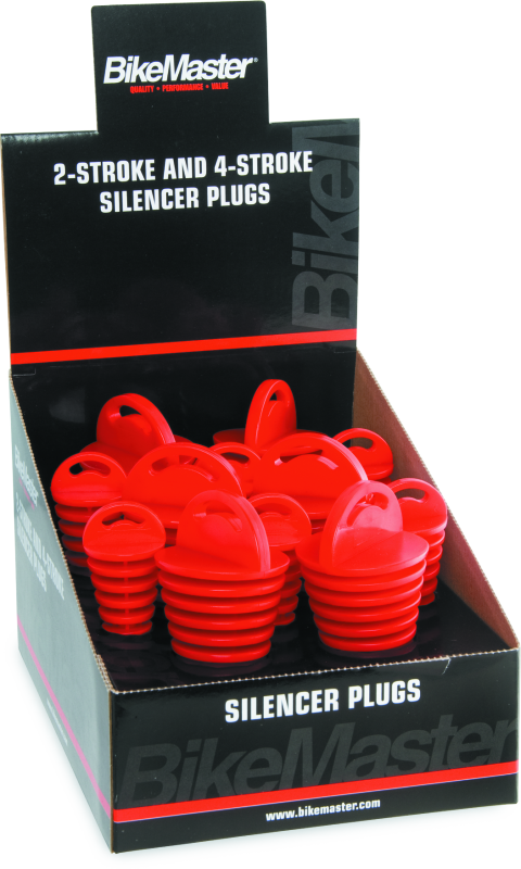 BikeMaster Exhaust Plug Display - 12pc. BikeMaster Light Accessories and Wiring AXOPROS