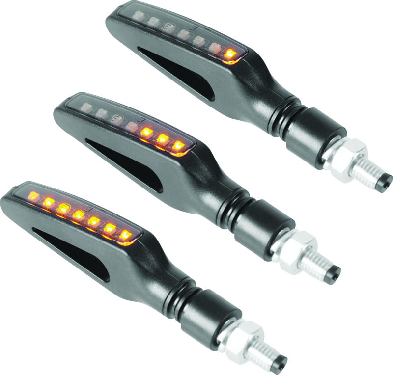 BikeMaster Hollow Sequential Turn Signal BikeMaster Sidemarkers & Indicators AXOPROS