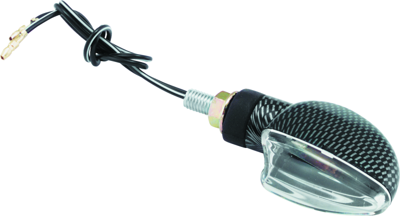 BikeMaster Ministalk Marker Light V-Shape Carbon/Clear BikeMaster Sidemarkers & Indicators AXOPROS