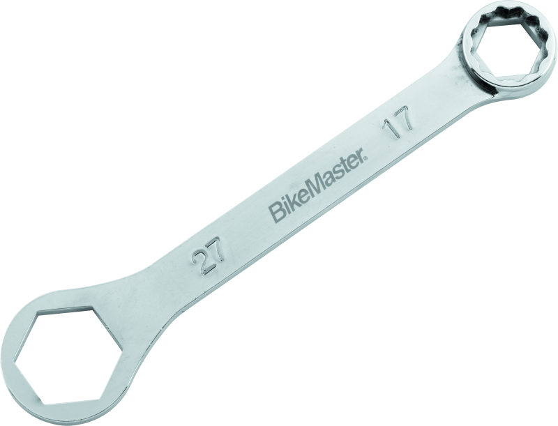 BikeMaster Rider Wrench - 27mm 6-pt x 17mm 12-pt BikeMaster Tools AXOPROS