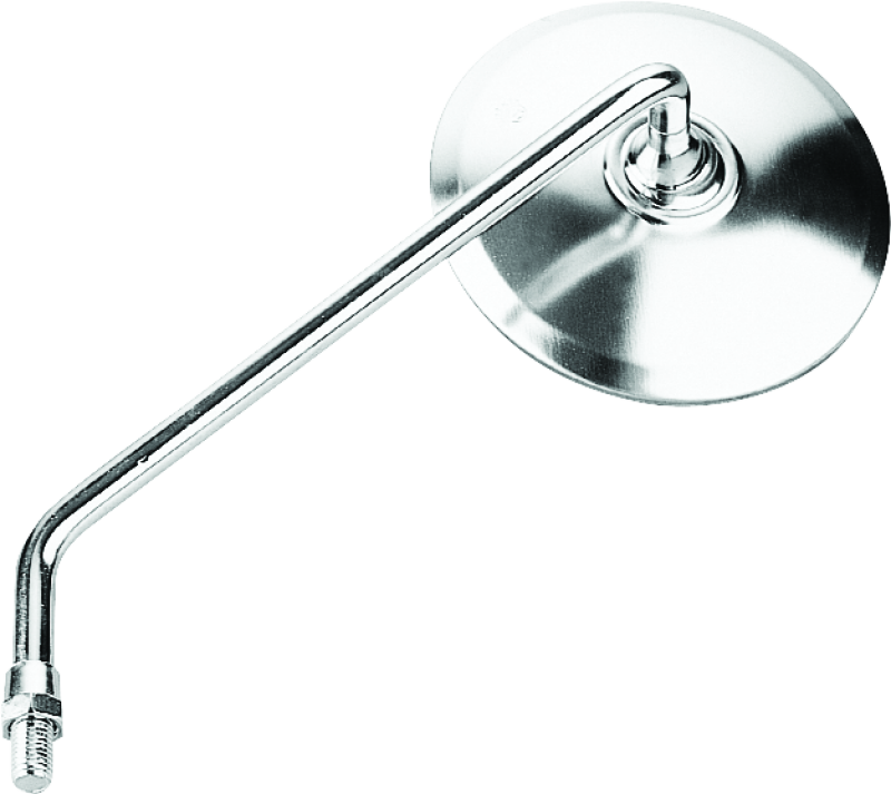 BikeMaster Round Mirror 10mm Right - Stainless BikeMaster Side Mirrors  AXOPROS