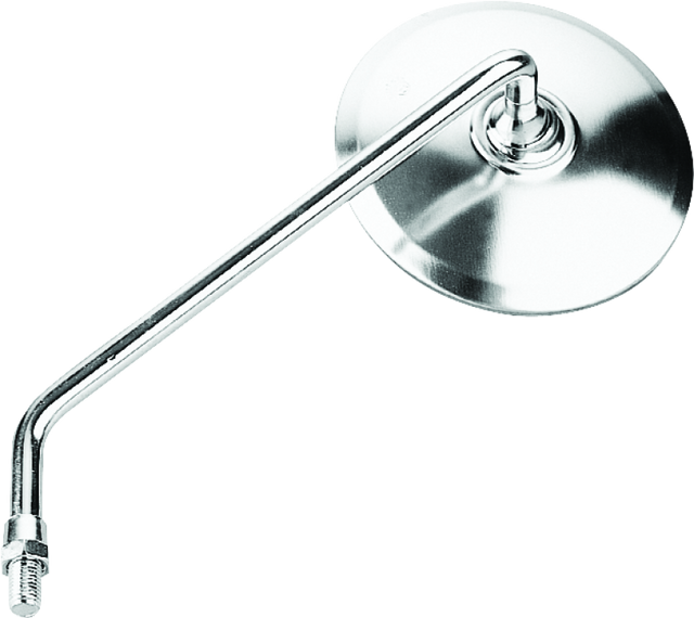 BikeMaster Round Mirror 10mm Right - Stainless BikeMaster Side Mirrors  AXOPROS