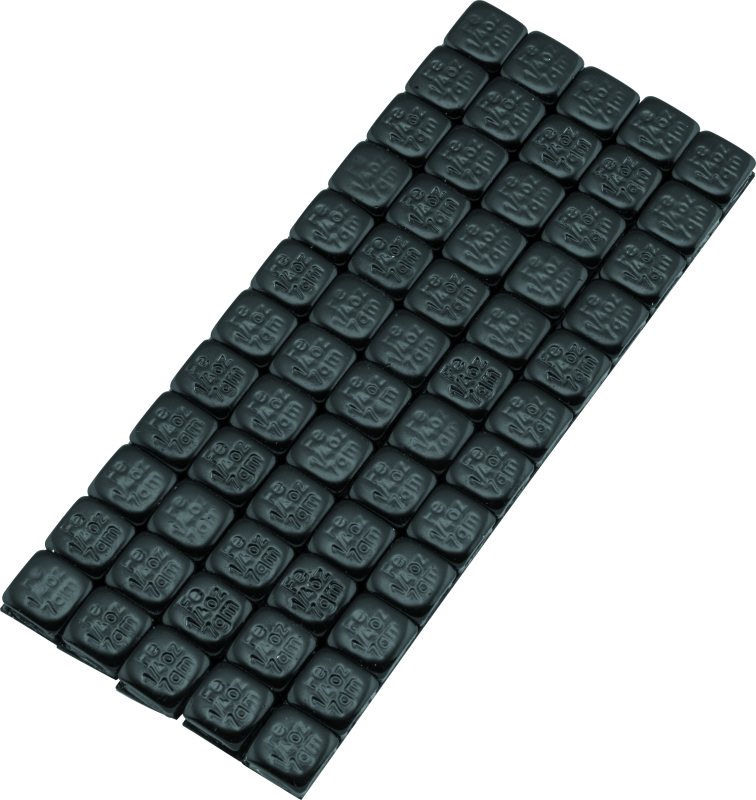 BikeMaster Square Wheel Weights Adhesive 1/4oz - Black BikeMaster Wheel Accessories  AXOPROS