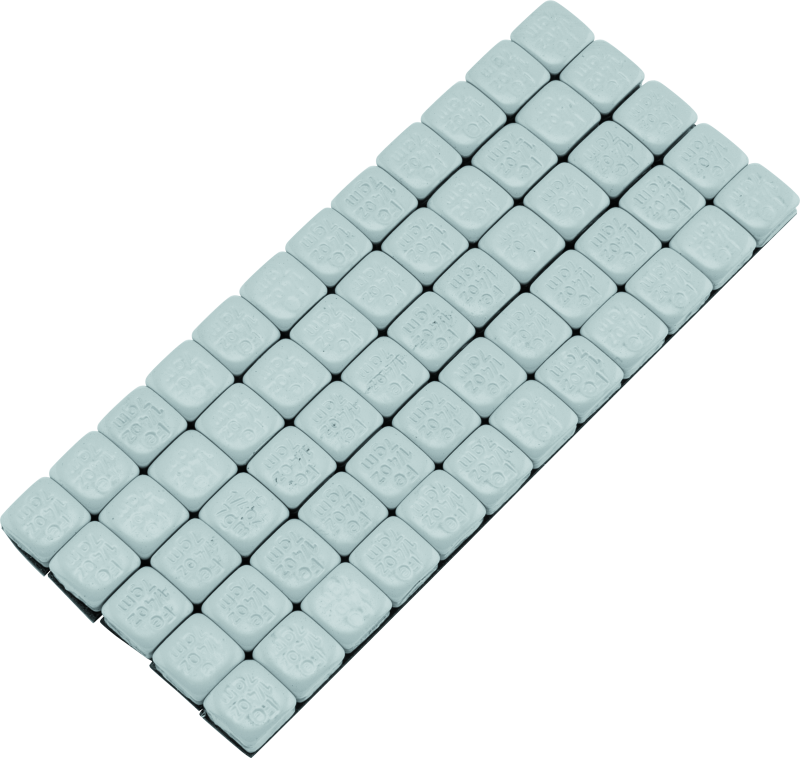 BikeMaster Square Wheel Weights Adhesive 1/4oz Silver BikeMaster Wheel Accessories  AXOPROS