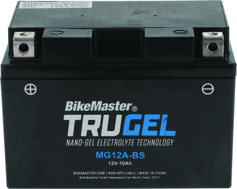 BikeMaster TruGel Battery - MG12A-BS BikeMaster Batteries AXOPROS
