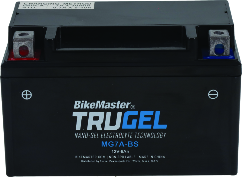 BikeMaster TruGel Battery - MG7A-BS BikeMaster Batteries AXOPROS