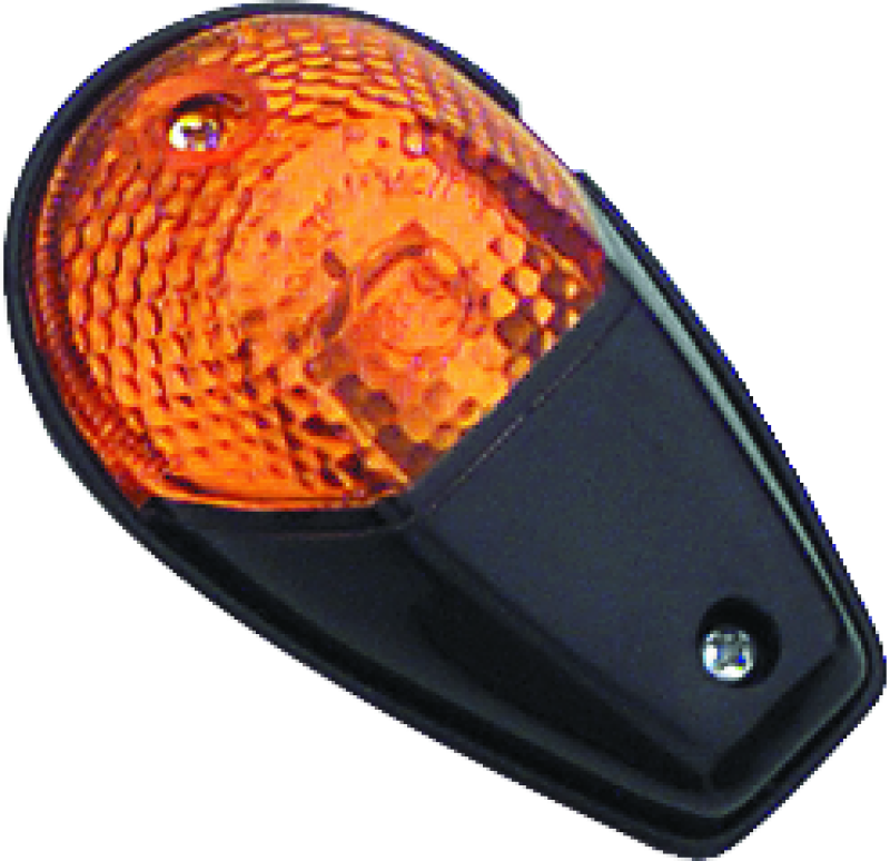 BikeMaster Universal Flush Mount Marker Light - Black/Amber BikeMaster Sidemarkers & Indicators AXOPROS