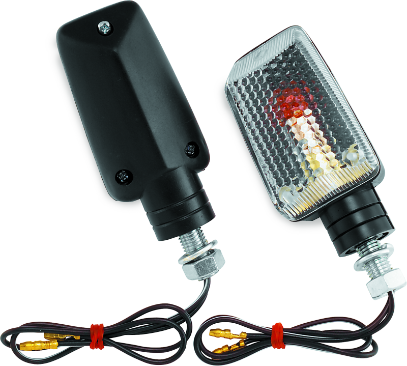 BikeMaster Universal Ministalk Marker Light - Black/Clear BikeMaster Sidemarkers & Indicators AXOPROS