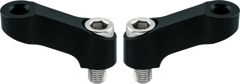 BikeMaster Yamaha Mirror Extension 10mm Pair - Black BikeMaster Side Mirrors  AXOPROS