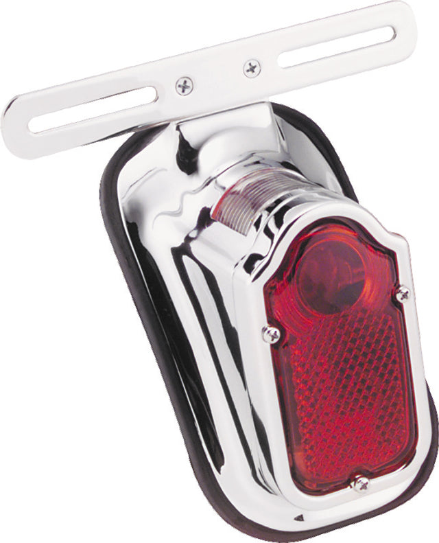 Bikers Choice 40-54 Big Twin And Custom Use Chrome Tombstone Taillight 12V Replaces H-D 68003-47T Bikers Choice Tail Lights  AXOPROS