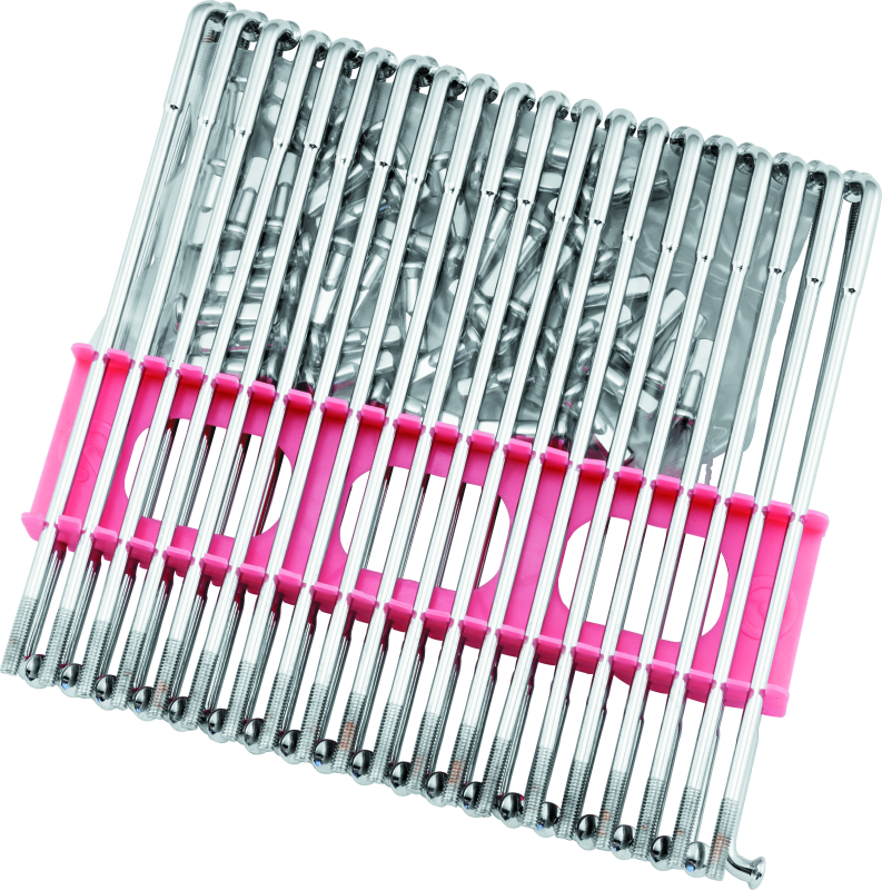 Bikers Choice 40-98 Chrome Front/Rear Spokes Replaces H-D 43032-40C Fits Steel Hub W/ 16in Rim Bikers Choice Wheel Accessories  AXOPROS