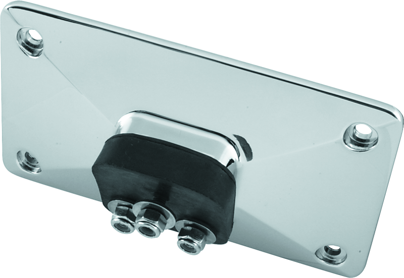 Bikers Choice 55-99 Chrome Pyramid Lisence Plate Bracket 3 Bolt Style Bikers Choice License Plates AXOPROS