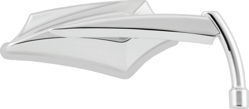 Bikers Choice 65-Up Chrome Angler Mirror Universal Custom Pair Bikers Choice Side Mirrors AXOPROS