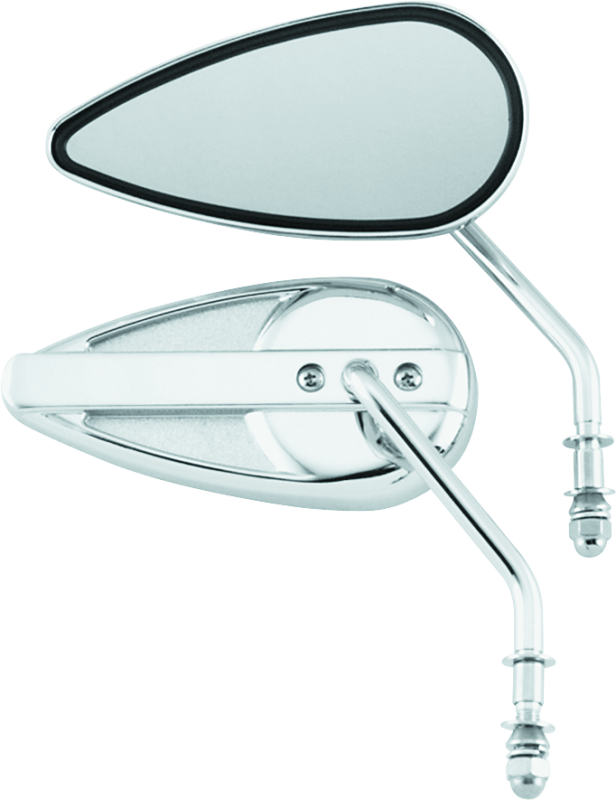 Bikers Choice 65-Up Chrome Teardrop Mirror Universal Custom Pr Bikers Choice Side Mirrors AXOPROS